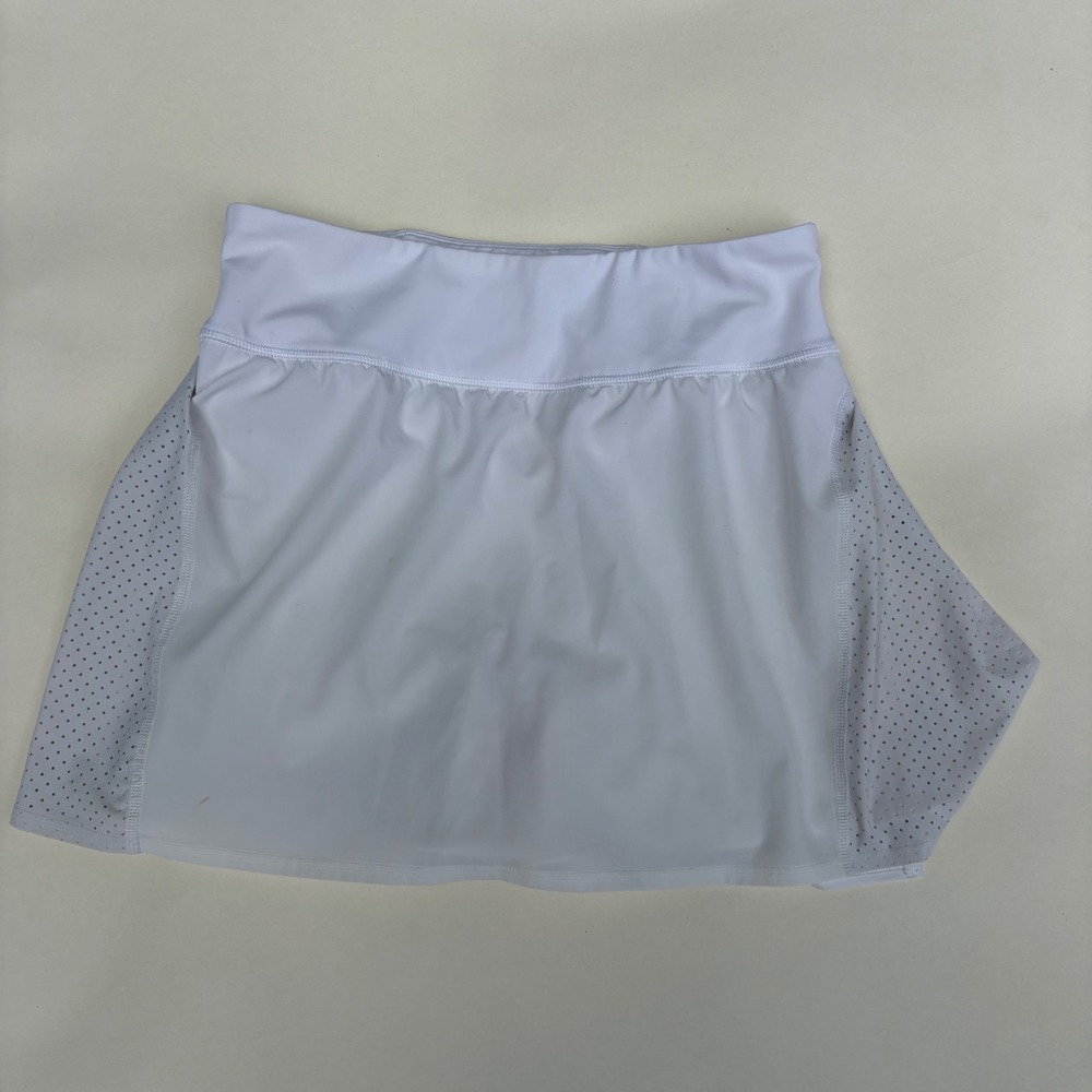 Spanx Get Moving Skort White Athletic Tennis Golf Skirt Womens Size Small